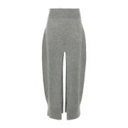 Melange Gebreide Midi Rok Stella McCartney , Gray , Dames