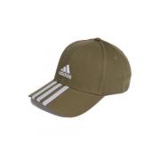 Baseball Cap 3-Stripes Cotton Twill Adidas , Brown , Unisex