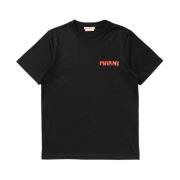 Biologisch katoenen Jersey T-shirt Marni , Black , Heren