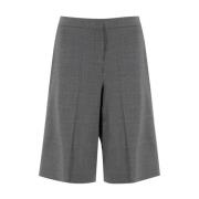 Geplooide Casual Shorts Fabiana Filippi , Gray , Dames