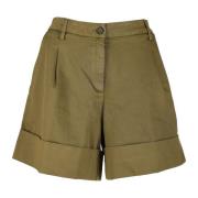 Militair Groene Bermuda Shorts Fay , Green , Dames