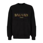 Stijlvolle Sweatshirt voor Mannen Balmain , Black , Heren