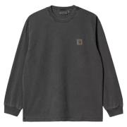 Ruimvallend T-shirt Lange Mouwen Grafiet Carhartt Wip , Black , Heren