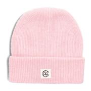 Roze Icon Beanie voor stijlvolle vrouwen Moss Copenhagen , Pink , Dame...