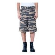 Camo Cargo Shorts met Riem Jil Sander , Multicolor , Heren