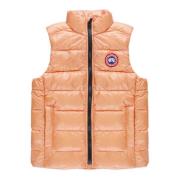 Roze Kinder Gewatteerd Vest Crewneck Jas Canada Goose , Pink , Dames