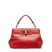 Pre-owned Leather shoulder-bags Bvlgari Vintage , Red , Dames