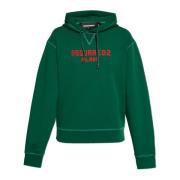 Sweatshirt met logo Dsquared2 , Green , Dames