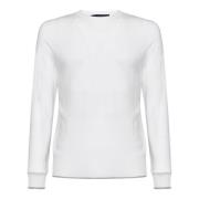 Witte Wol Gebreide Trui Sease , White , Dames