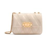 Witte Schoudertas Elegant en Functioneel Valentino Garavani , Beige , ...