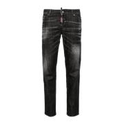 Zwarte Skinny Jeans Aw24 Dsquared2 , Black , Dames