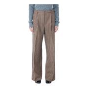 Wollen geruite broek met voorplooien Dries Van Noten , Multicolor , Da...