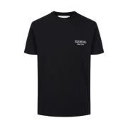 Zwart Logo T-shirt Iceberg , Black , Heren