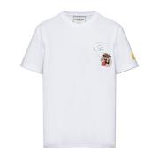 T-shirt met patches Iceberg , White , Heren