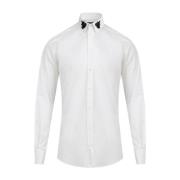 Geborduurd Reliëf Overhemd Dolce & Gabbana , White , Heren