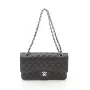 Pre-owned Leather chanel-bags Chanel Vintage , Black , Dames