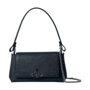 Handtas met Saffiano-afwerking en Afneembare Banden Vivienne Westwood ...