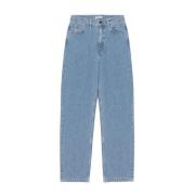 Licht-Stone Wash Denim Jeans Carhartt Wip , Blue , Dames