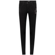 Skinny Jeans met geborduurd logo Dolce & Gabbana , Black , Heren