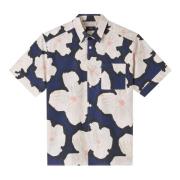 Blauw Overhemd met Bloemenprint 100% Katoen A.p.c. , Multicolor , Here...