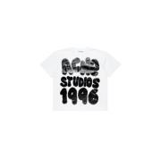 1996 Logo T-shirt - Relaxte pasvorm Acne Studios , White , Heren