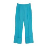 Blauwe Stijlvolle Broek Valentino Garavani , Blue , Dames