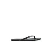 Leren slippers Melissa Odabash , Black , Dames