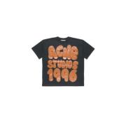 1996 Logo T-shirt - Relaxte pasvorm Acne Studios , Black , Dames