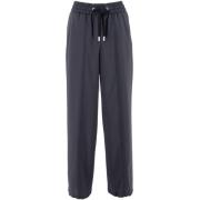 Sportieve Jogger Broek met Hoge Taille Peserico , Blue , Dames