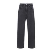 Relaxed-fit denim jeans in gewassen grijs Our Legacy , Gray , Heren