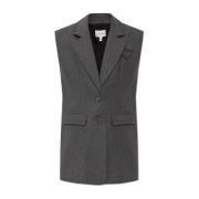 Vest Velly Gestuz , Gray , Dames