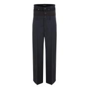 Zwarte Stijlvolle Broek Balenciaga , Black , Heren