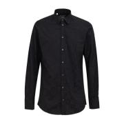 Geborduurd logoshirt in bijpassende toon Dolce & Gabbana , Black , Her...