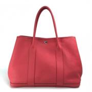 Pre-owned Leather handbags Hermès Vintage , Red , Dames