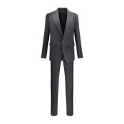 Londen Wollen Pak met Blazer en Broek Dsquared2 , Black , Heren