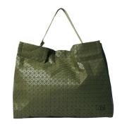 Geometrische Tegels Tote Tas Issey Miyake , Green , Heren