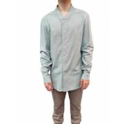 Snap Collar Shirt Rick Owens , Blue , Heren