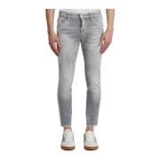 Denim Skater Broek Dsquared2 , Gray , Heren