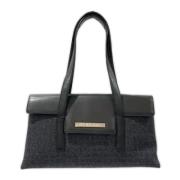 Pre-owned Denim shoulder-bags Bvlgari Vintage , Black , Dames