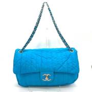 Pre-owned Canvas crossbody-bags Chanel Vintage , Blue , Dames