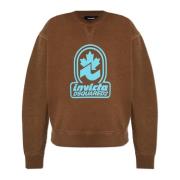 Gedrukte sweatshirt Dsquared2 , Brown , Dames