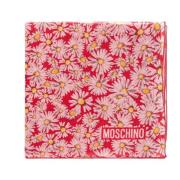 Zijden sjaal met bloemmotief Moschino , Red , Unisex