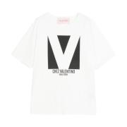 Witte T-shirts en Polos Valentino Garavani , White , Dames