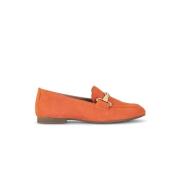 Oranje suède mocassins Gabor , Orange , Dames