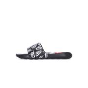 Sneldrogende Slipper met Bedrukt Logo Nike , Black , Unisex