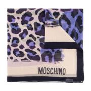 Zijden sjaal met dierenmotief Moschino , Purple , Unisex