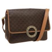 Pre-owned Canvas shoulder-bags Celine Vintage , Brown , Dames