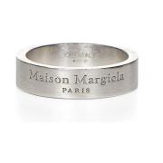 Zilveren Logo Bandring Maison Margiela , Gray , Unisex