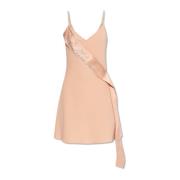 Jurk met satijnen ceintuur Blumarine , Pink , Dames