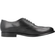 Stijlvolle Veterschoenen Hampstead Geox , Black , Heren